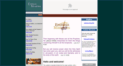 Desktop Screenshot of emmausministries.org